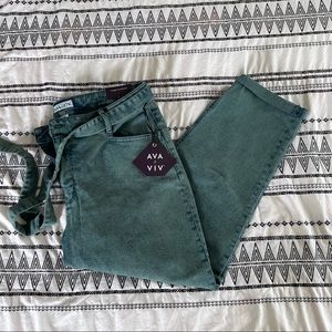 NWT Ava & Viv plus size 16w high rise taper jeans